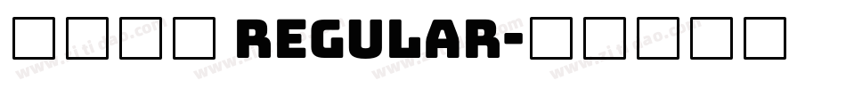 九州真书 Regular字体转换